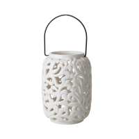Cream Ceramic Lantern By Rice DK